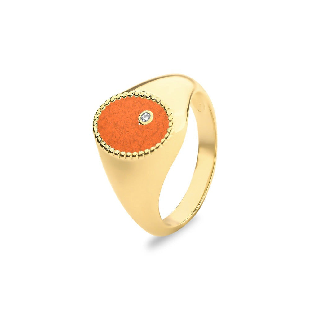 See You Ovale gouden asring met diamant – RG072 – afbeelding 9