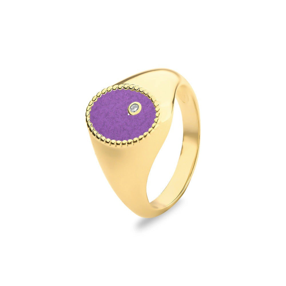 See You Ovale gouden asring met diamant – RG072 – afbeelding 15