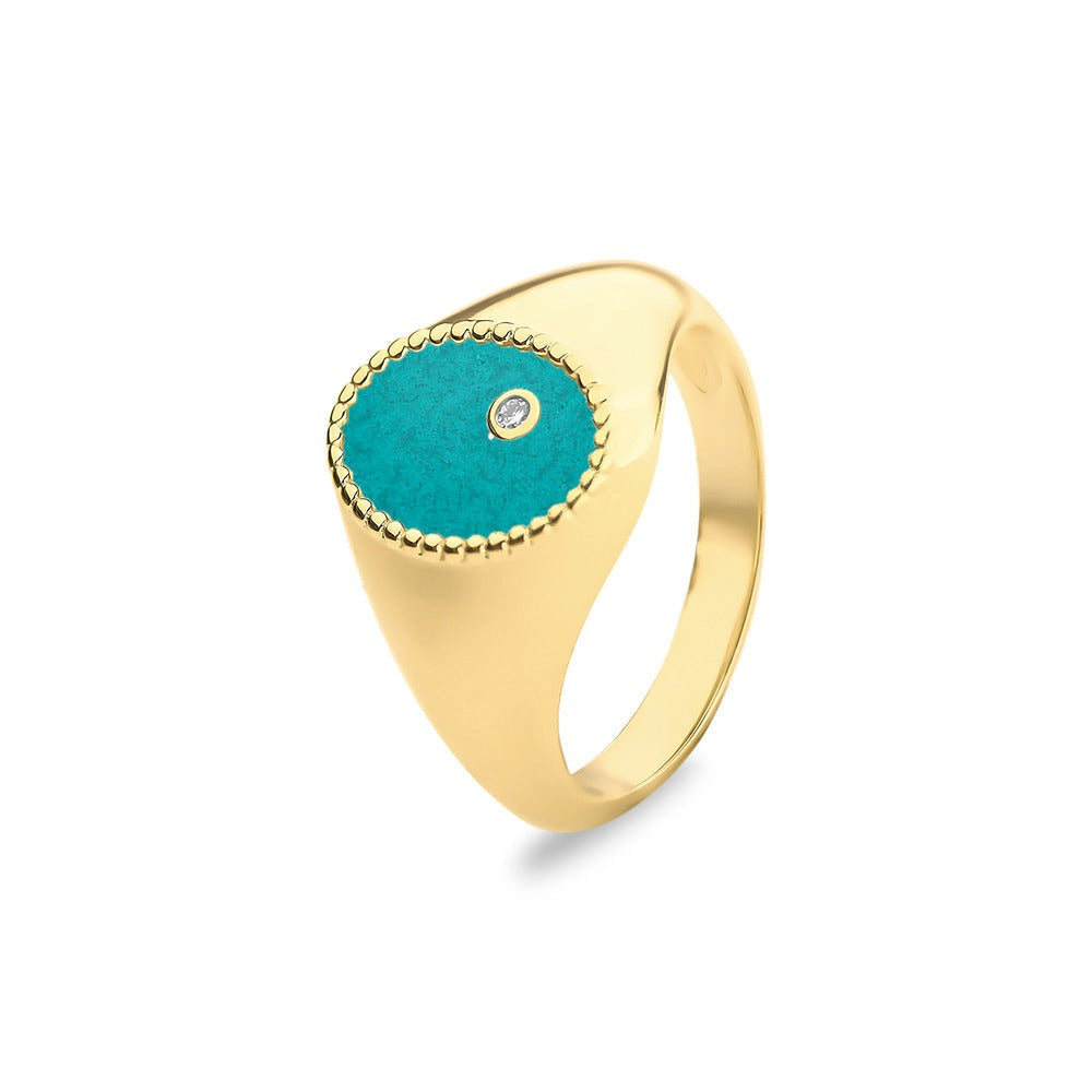 See You Ovale gouden asring met diamant – RG072 – afbeelding 19