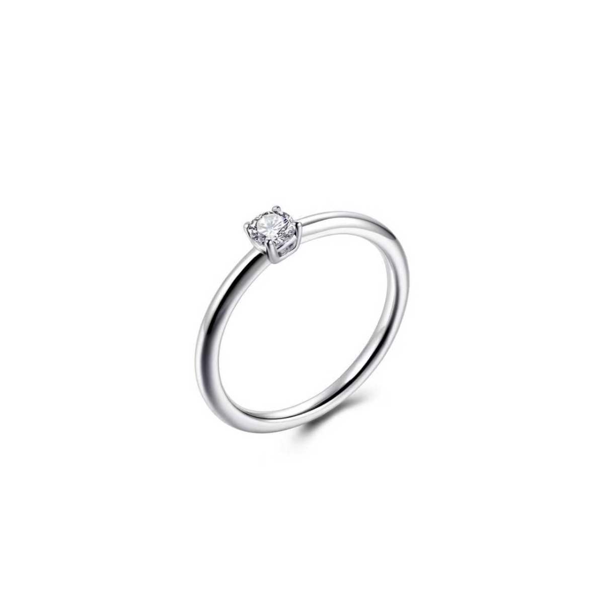 Gisser Ring Zilver Gerhodineerd Lab grown diamant – RL393