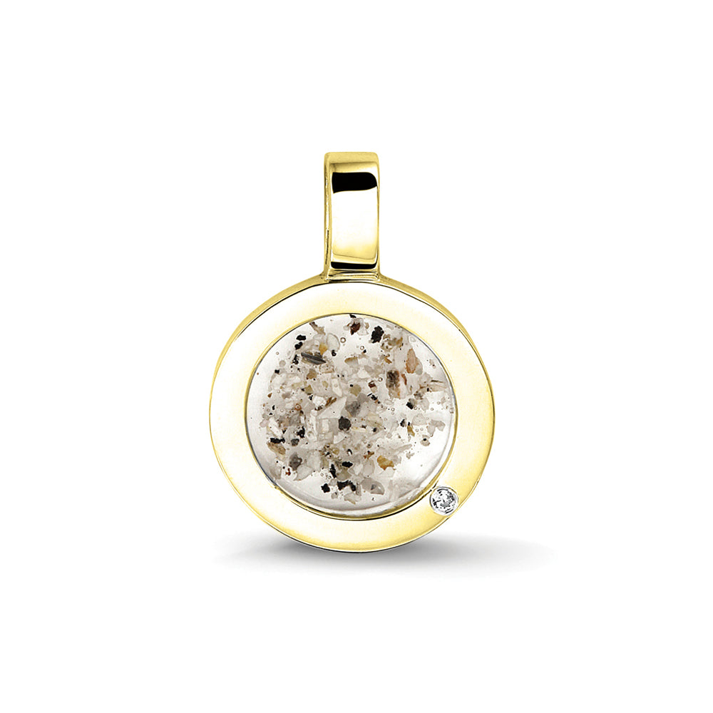See You Transparante ronde ashanger in goud – RL-007 – afbeelding 1