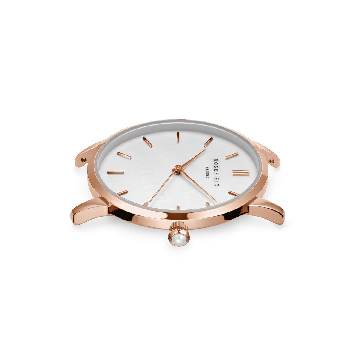 Rosefield Dameshorloge Pearl Edit Mesh White MOP Rose Gold RMRMR-R09 Goudkleurig