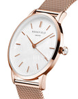 Rosefield horloge RMRMR-R09 Pearl Edit Mesh White MOP Rose Gold - PansiteNederland.nl