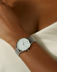 Rosefield horloge RMSMS-R08 Pearl Edit Mesh White MOP Silver - PansiteNederland.nl