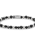 Rebel & Rose Armband Shiny Night 4mm Hematiet RR-40041-S - PansiteNederland.nl