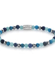 Rebel & and Rose - Armband - Blue Summer Vibes - 4mm - RR-40054-S Dames - PansiteNederland.nl