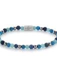 Rebel & and Rose - Armband - Blue Summer Vibes - 4mm - RR-40054-S Dames - PansiteNederland.nl