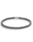 Rebel & and Rose - Armband - Roll The Dice -ad Dark Grey - 4mm Armband - RR-40076-S Heren - PansiteNederland.nl