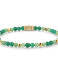 Rebel & and Rose - Armband - Greenorning Vibes - 18 ct yellow gold ionplated - 4mm Armband - RR-40122-G Dames - PansiteNederland.nl