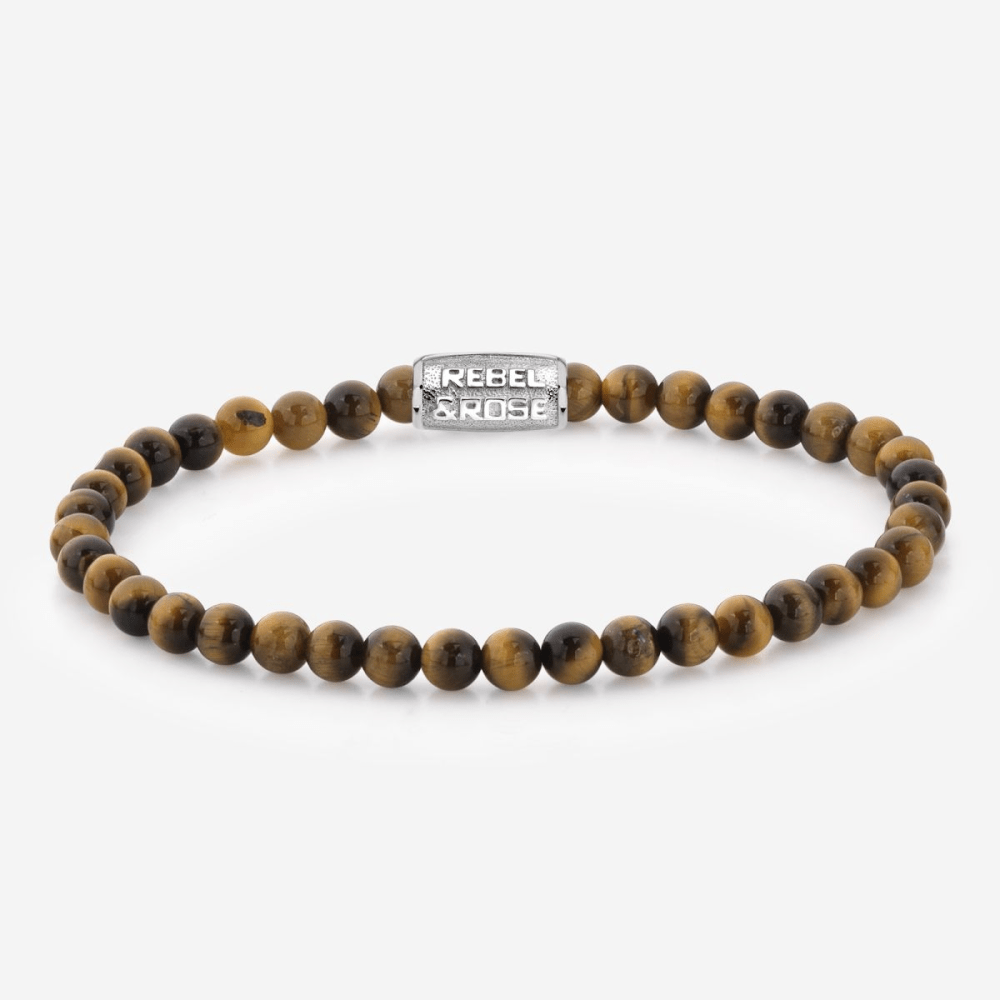 Rebel & and Rose - Armband - Tigerily - 4mm Armband - RR-40125-S Unisex - PansiteNederland.nl