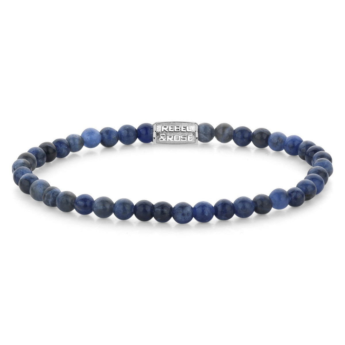 Rebel & and Rose - Armband - Midnight Blue - 4mm Armband - RR-40130-S Unisex - PansiteNederland.nl