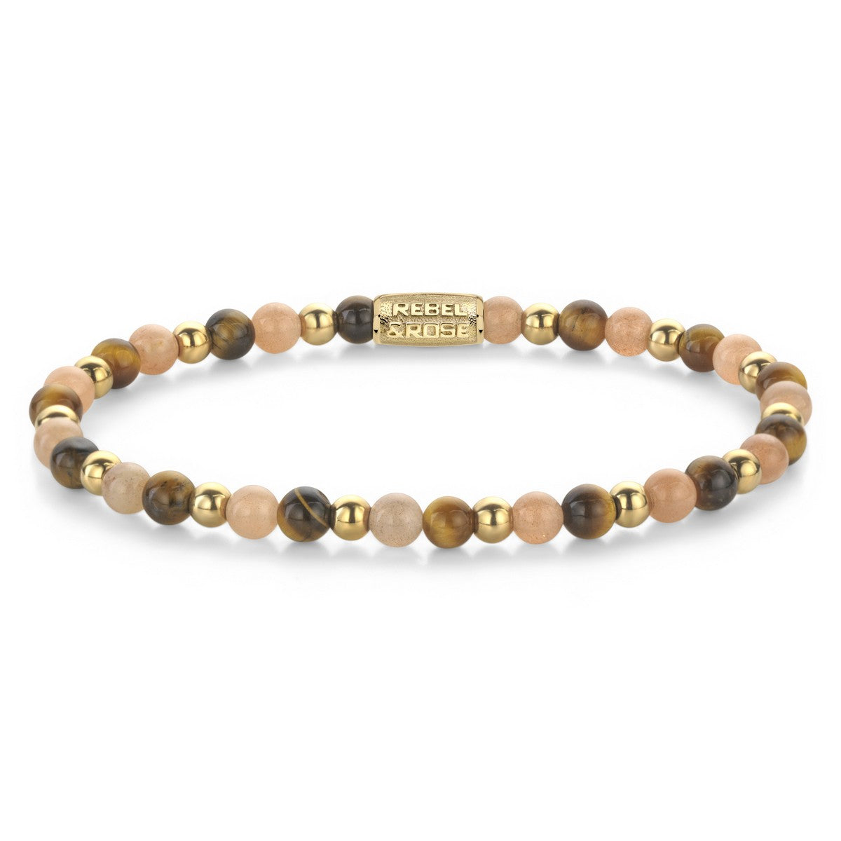 Rebel & Rose Armband Sunset Beach 4mm 18K Geelgoud Ionplated Unisex RR-40140-G - PansiteNederland.nl
