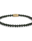 Rebel & and Rose - Armband - Green Glam Rocks Gold - 4mm Armband - RR-40157-G Dames - PansiteNederland.nl