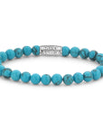 Rebel & Rose Armband Turquoise Delight 6mm Natuursteen Unisex RR-60015-S - PansiteNederland.nl