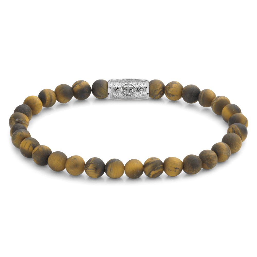 Rebel & and Rose - Armband - Matt Tigerily - 6mm Armband - RR-60083-S Unisex - PansiteNederland.nl