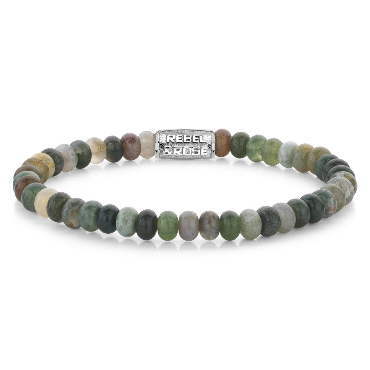 Rebel & and Rose - Armband - Indianummer Roundlices - 6mm Armband - RR-60111-S Unisex - PansiteNederland.nl