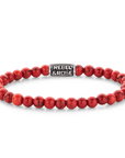 Rebel & Rose Armband Red Delight Vintage 6mm Natuursteen Unisex RR-60118-V - PansiteNederland.nl