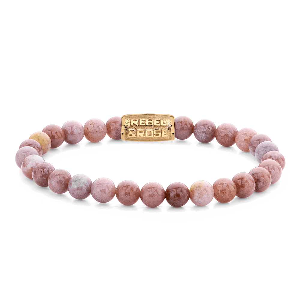 Rebel & Rose Stones Only 6mm Armband RR-60119-G - Roze