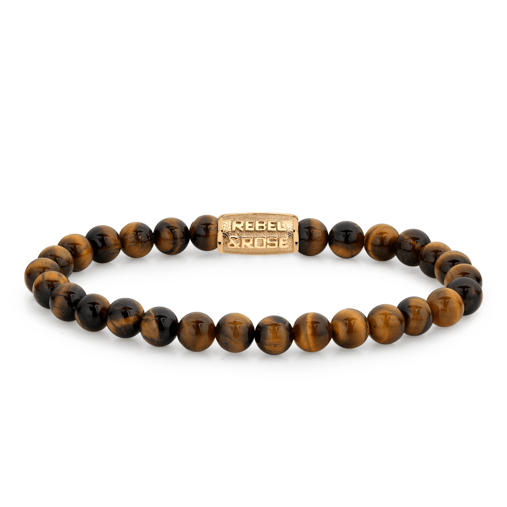 Rebel & and Rose - Armband - Tigerily Gold - 6mm Armband - RR-60120-G Dames - PansiteNederland.nl
