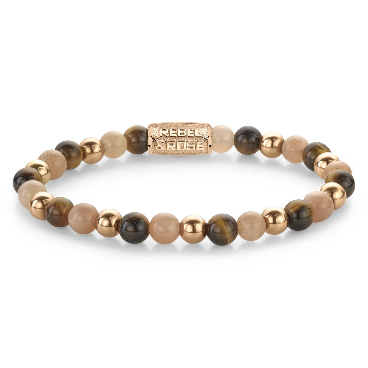 Rebel & Rose Armband Sunset Beach 6mm 18K Roségoud Ionplated Unisex RR-60130-R - PansiteNederland.nl