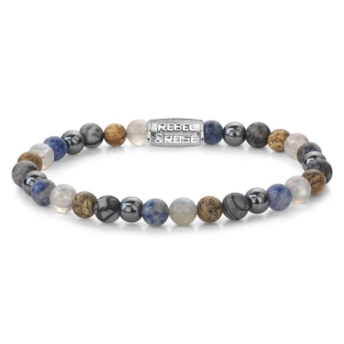Rebel & Rose Stones Only 6mm Armband RR-60134-S - Multi-kleuren
