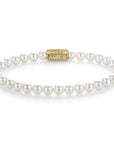 Rebel & Rose Armband Pearl Gem Gold 6mm Natuursteen Unisex RR-60135-G - PansiteNederland.nl