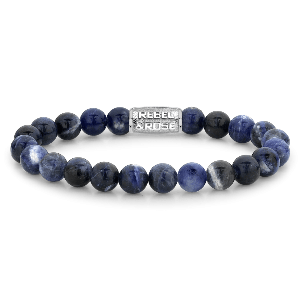 Rebel & and Rose - Armband - Midnight Blue - 8mm Armband - RR-80010-S Heren - PansiteNederland.nl