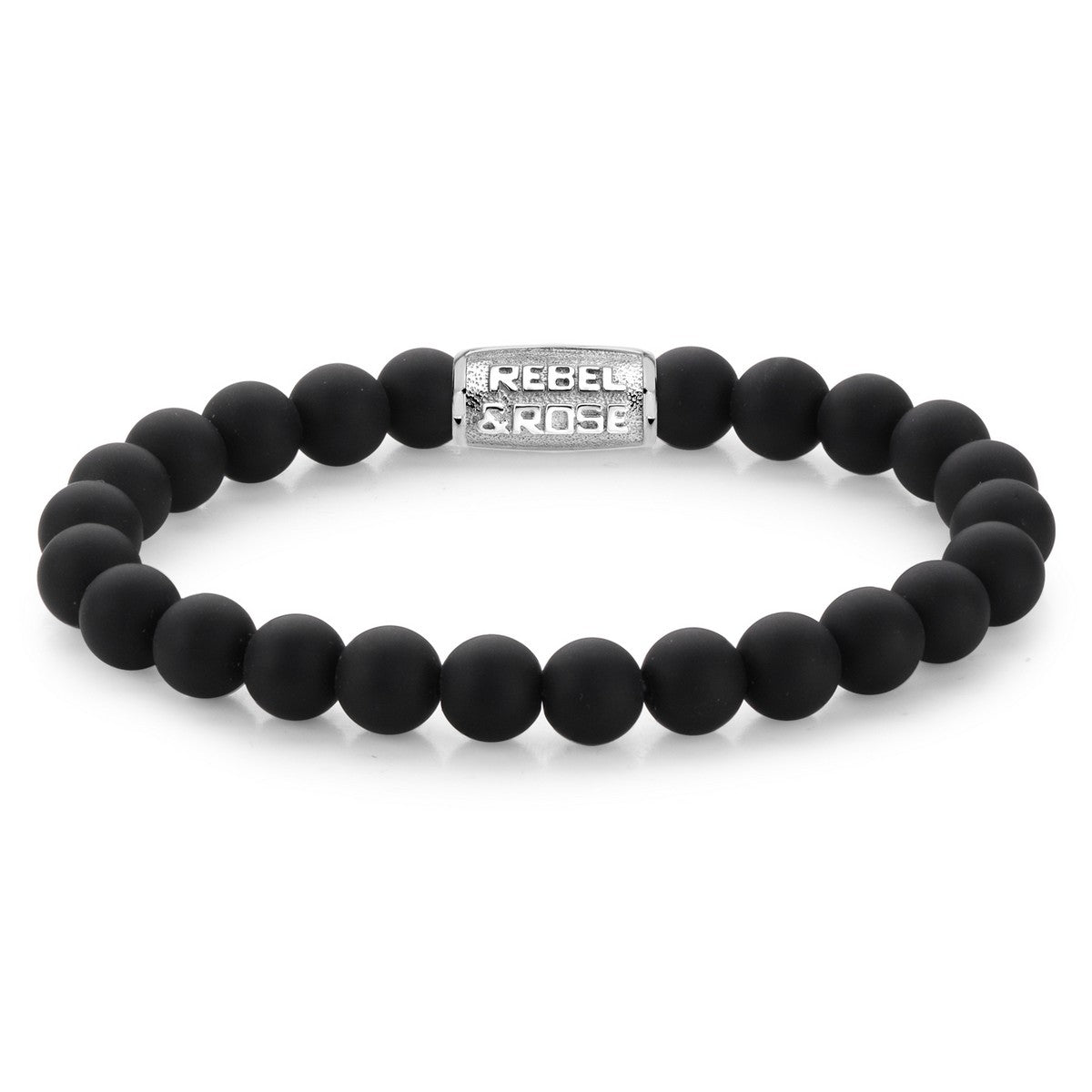 Rebel & Rose Armband Mad Panther 8mm Natuursteen RR-80021-S - PansiteNederland.nl