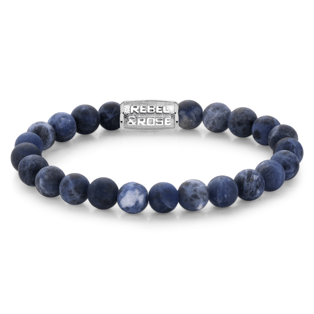 Rebel & and Rose - Armband - Mattidnight - 8mm Armband - RR-80022-S Heren - PansiteNederland.nl