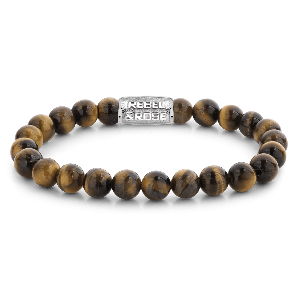 Rebel & and Rose - Armband - Tigerily - 8mm Armband - RR-80042-S Heren - PansiteNederland.nl