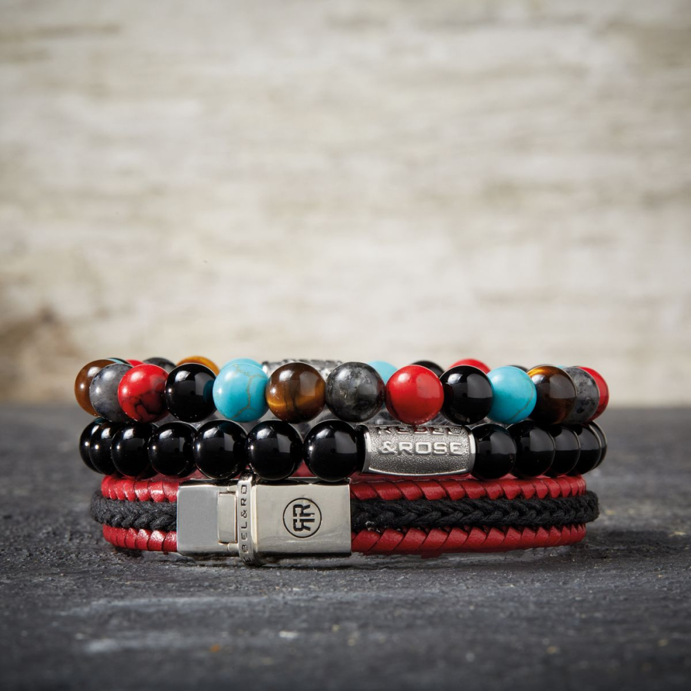 Rebel & Rose More Balls Than Most 8mm Armband RR-80083-S – Multi-kleuren