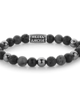 Rebel & Rose - Armband Grey Rocks Vintage - 8mm RR-80105-V - PansiteNederland.nl