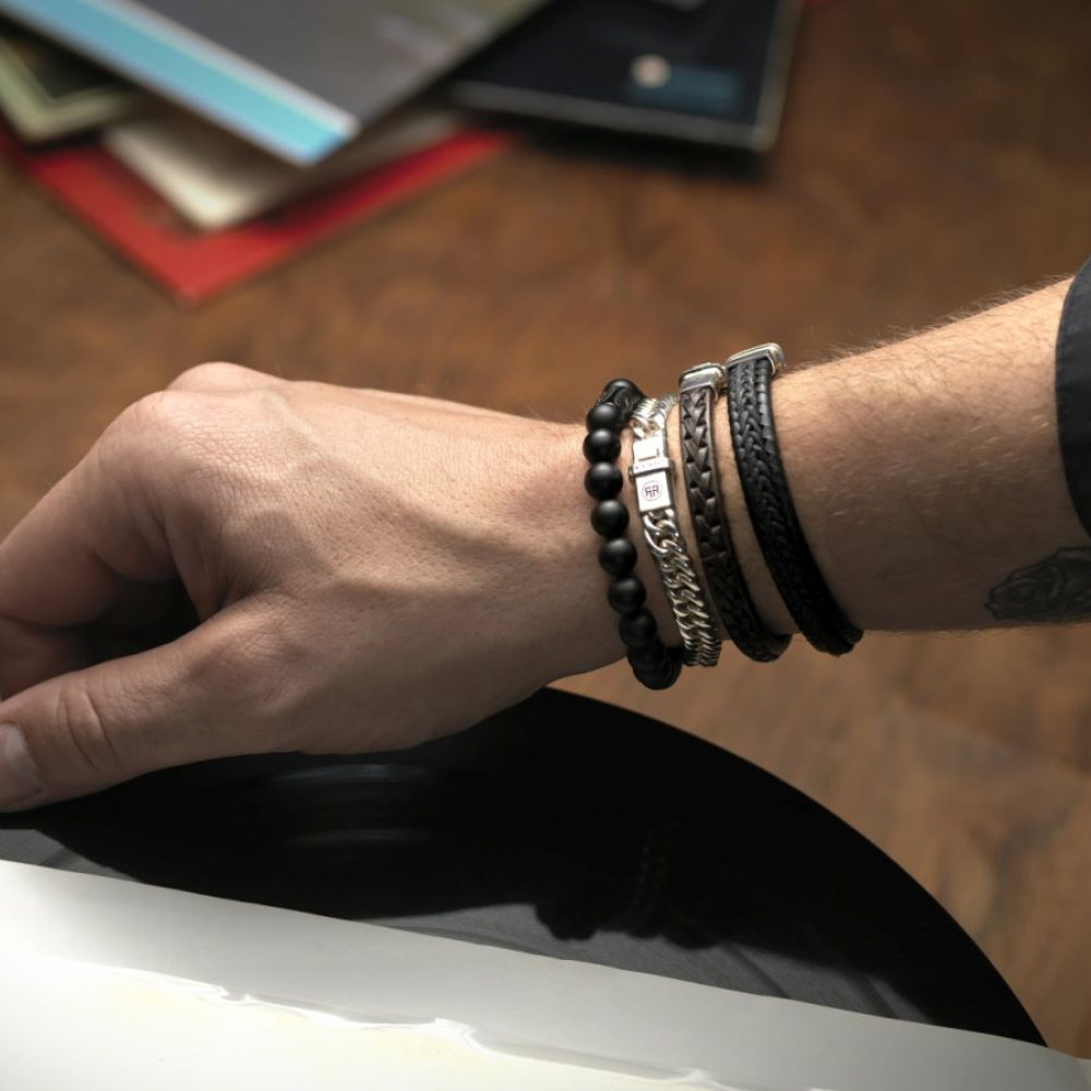 Rebel & Rose Sterling Silver Line Armband RR-BR027-S – Zilver