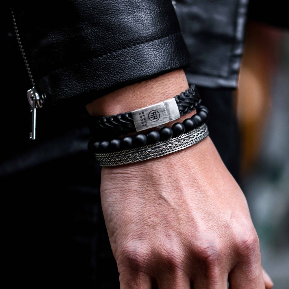 Rebel & Rose Sterling Silver Line Armband RR-BR034-S – Zilver