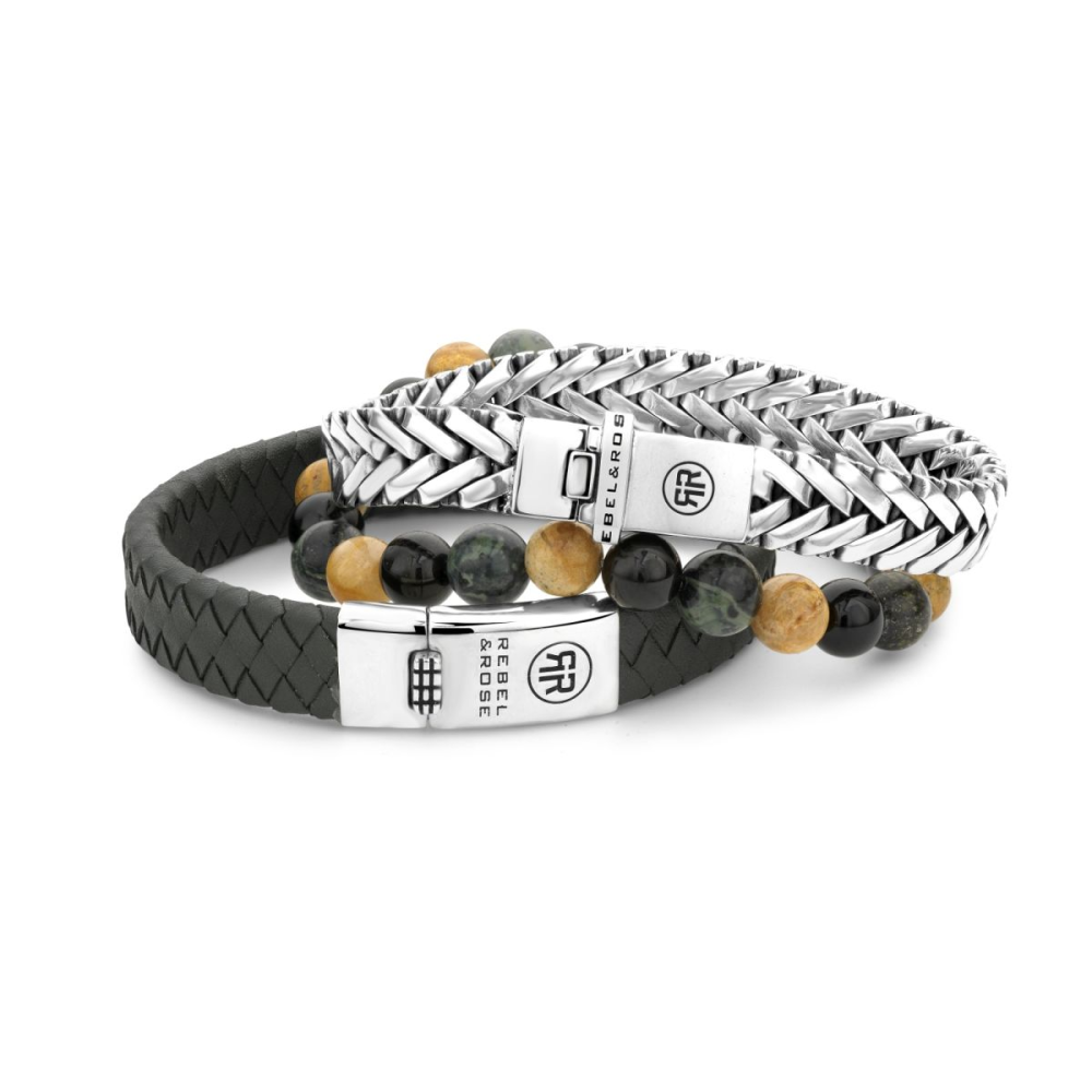 Rebel & Rose Sterling Silver Line Armband RR-BR035-S – Zilver