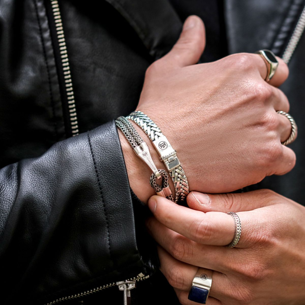 Rebel & Rose Sterling Silver Line Armband RR-BR035-S – Zilver