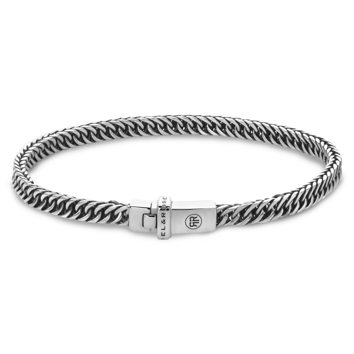 Rebel & and Rose - Armband - Smallink 4mm Armband - RR-BR037-S Unisex - PansiteNederland.nl