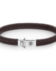 Rebel & and Rose - Armband - Small Braided Brown - RR-L0140-S Unisex - PansiteNederland.nl