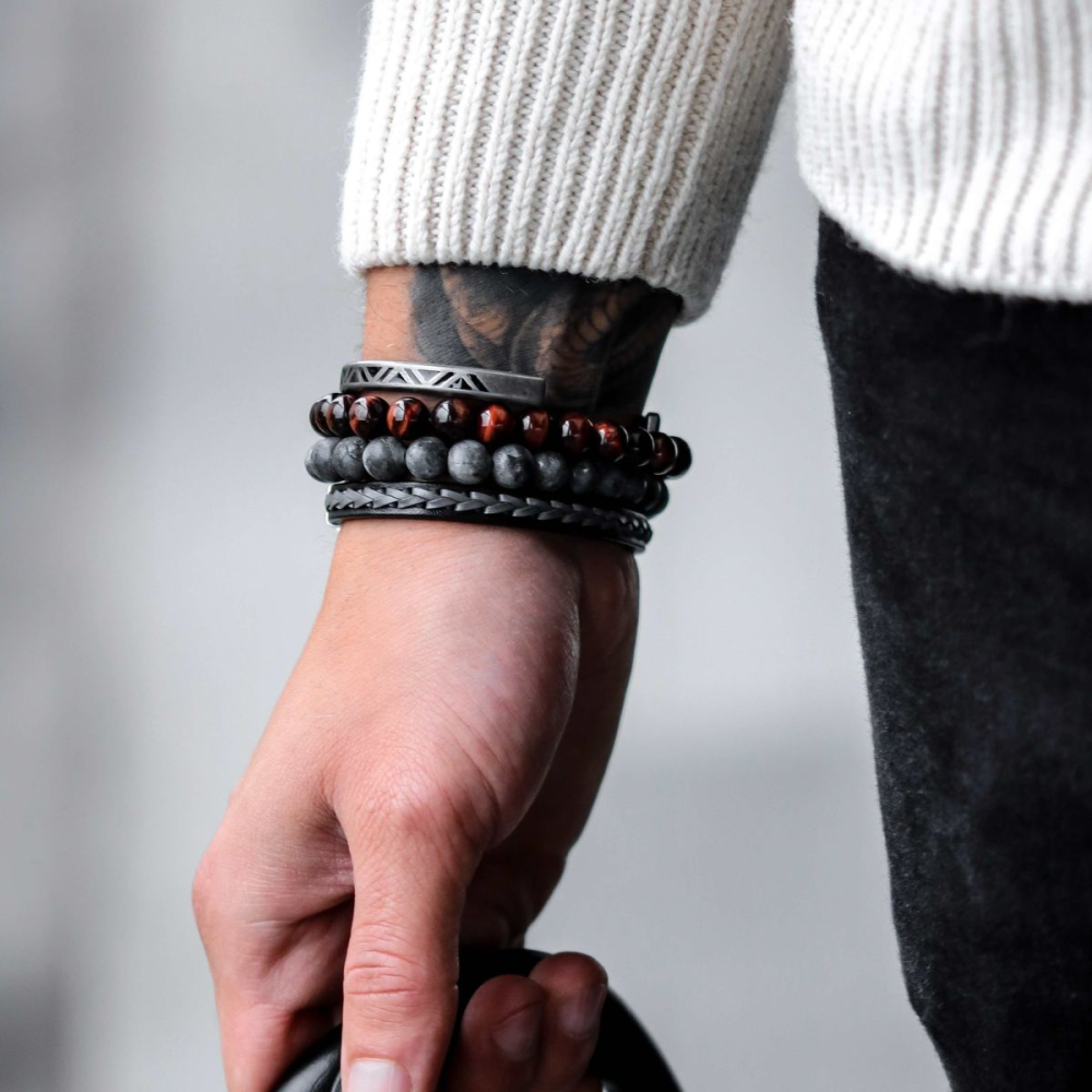 Rebel & Rose Absolutely Leather Armband RR-L0144-S – Zwart