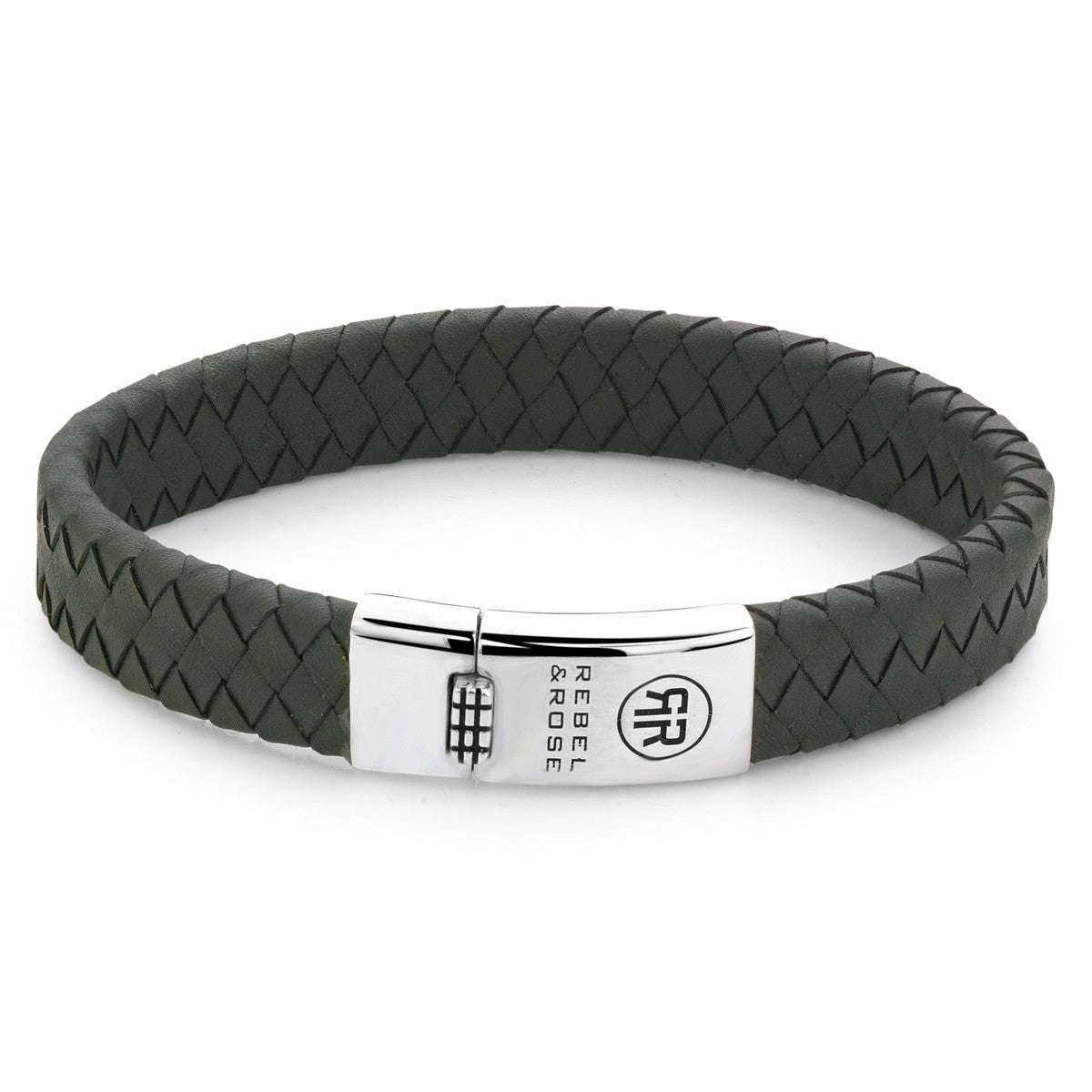 Rebel & and Rose - Armband - Braided Flat 925 Ranger - RR-L0148-S Heren - PansiteNederland.nl