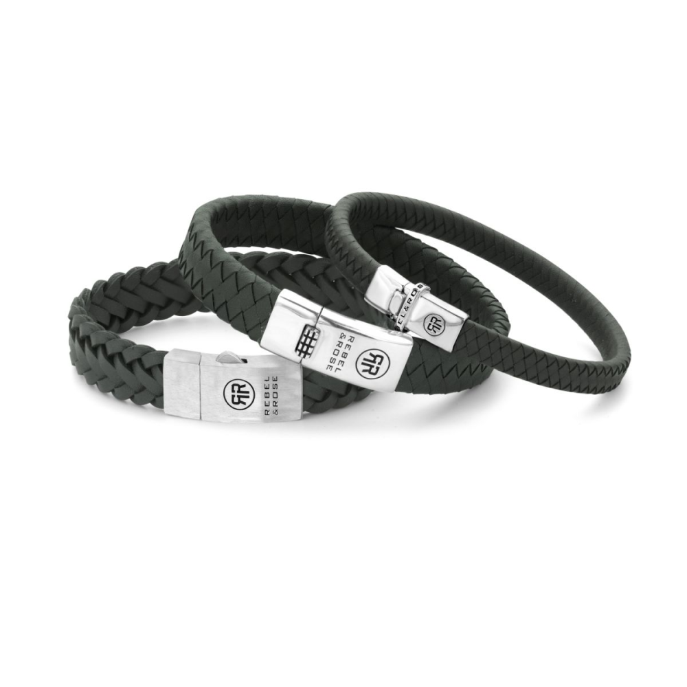 Rebel & Rose Absolutely Leather Armband RR-L0149-S – Zwart