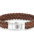 Rebel & and Rose - Armband - Braided Rawatt Cognac - RR-L0158-S Heren - PansiteNederland.nl