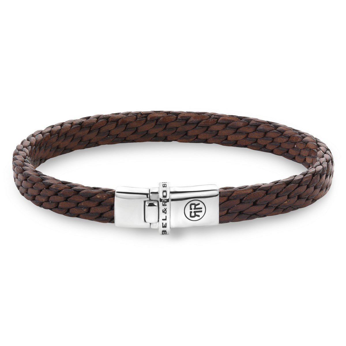 Rebel & and Rose - Armband - Mastery Collection - Wovenmall Patina Cognac - RR-L0168-S Heren - PansiteNederland.nl