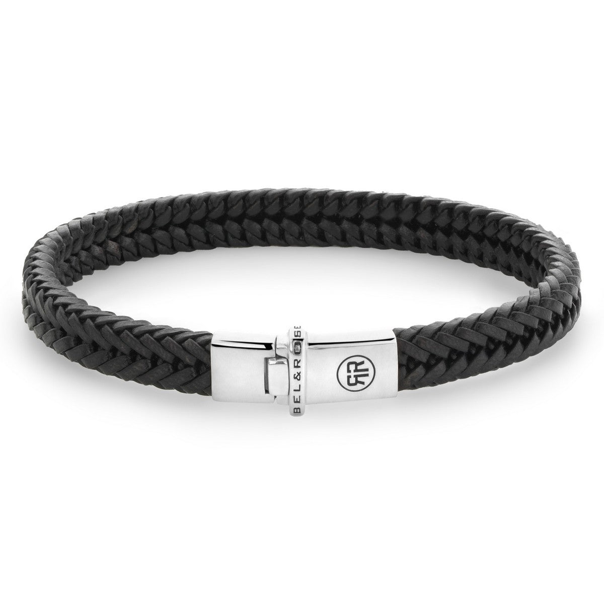 Rebel & and Rose - Armband - Small Braided Apollo Black - RR-L0172-S Unisex - PansiteNederland.nl
