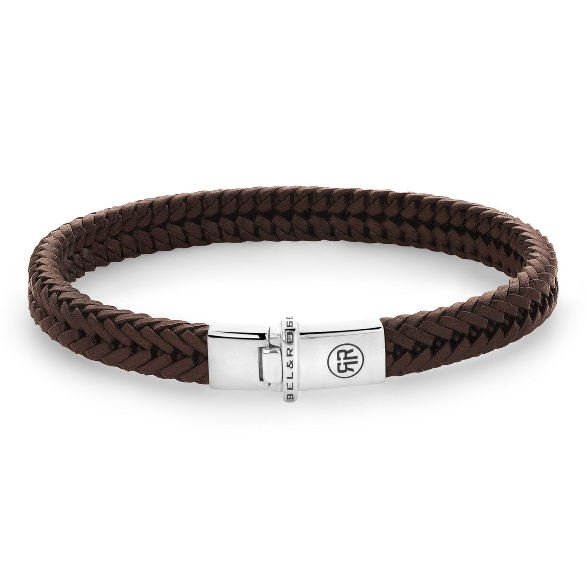 Rebel & and Rose - Armband - Small Braided Apollo Cognac - RR-L0173-S Unisex - PansiteNederland.nl