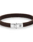 Rebel & and Rose - Armband - Small Braided Apollo Cognac - RR-L0173-S Unisex - PansiteNederland.nl