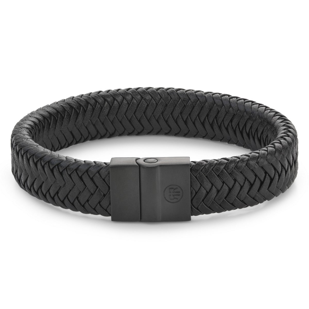 Rebel & and Rose - Armband - Fulletal Plaid Black Black 15mm - RR-M0033-B Heren - PansiteNederland.nl