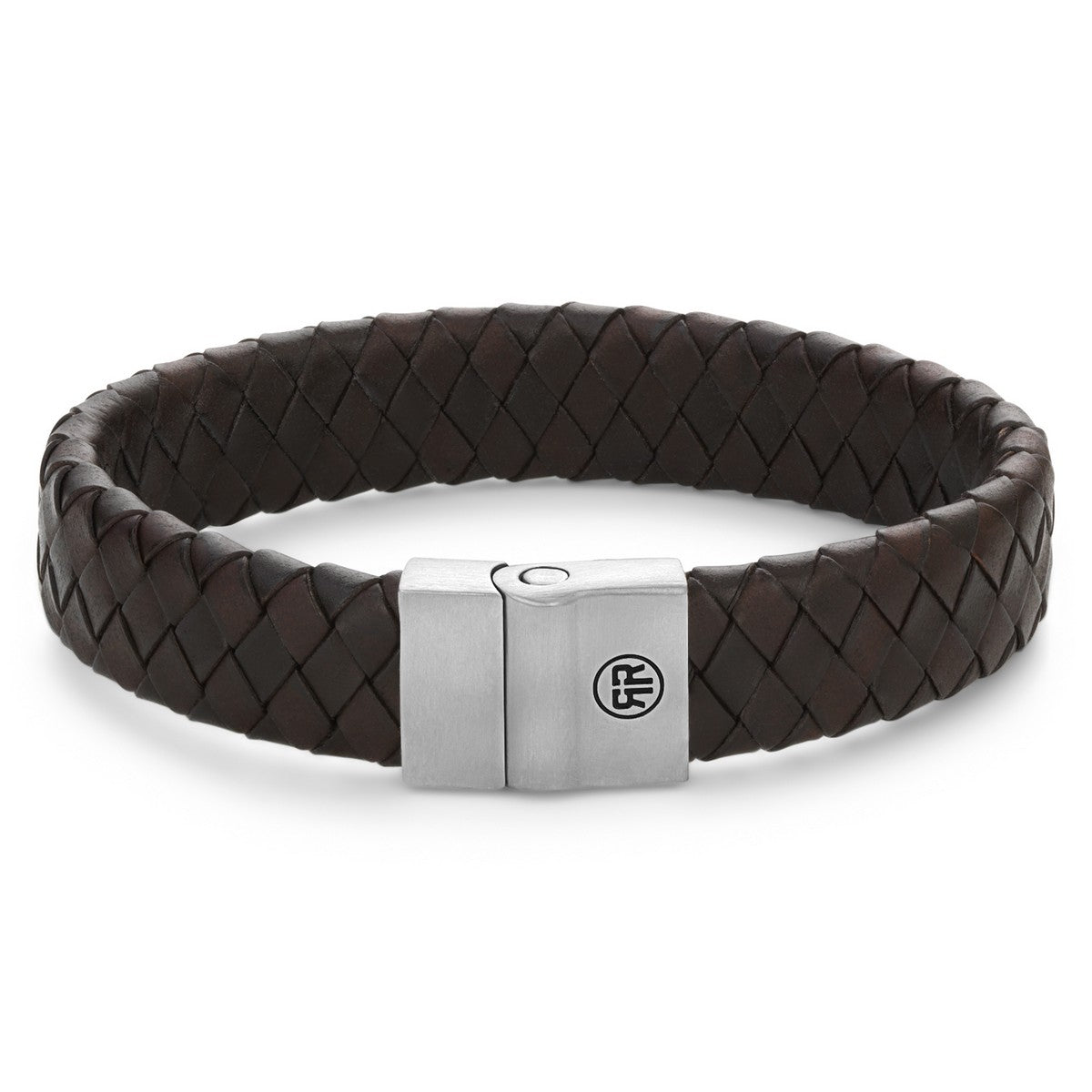 Rebel & and Rose - Armband - Fulletal Plaid Brownatt 15mm - RR-M0034-S Heren - PansiteNederland.nl