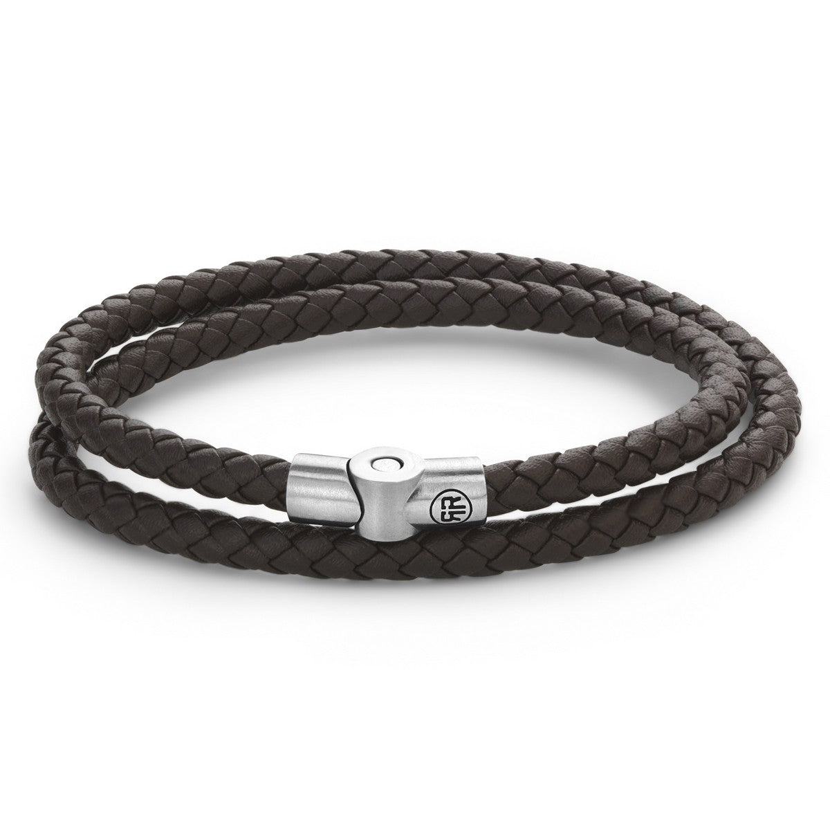Rebel & and Rose - Armband - Fulletal Double Round Brown - RR-M0039-S Heren - PansiteNederland.nl