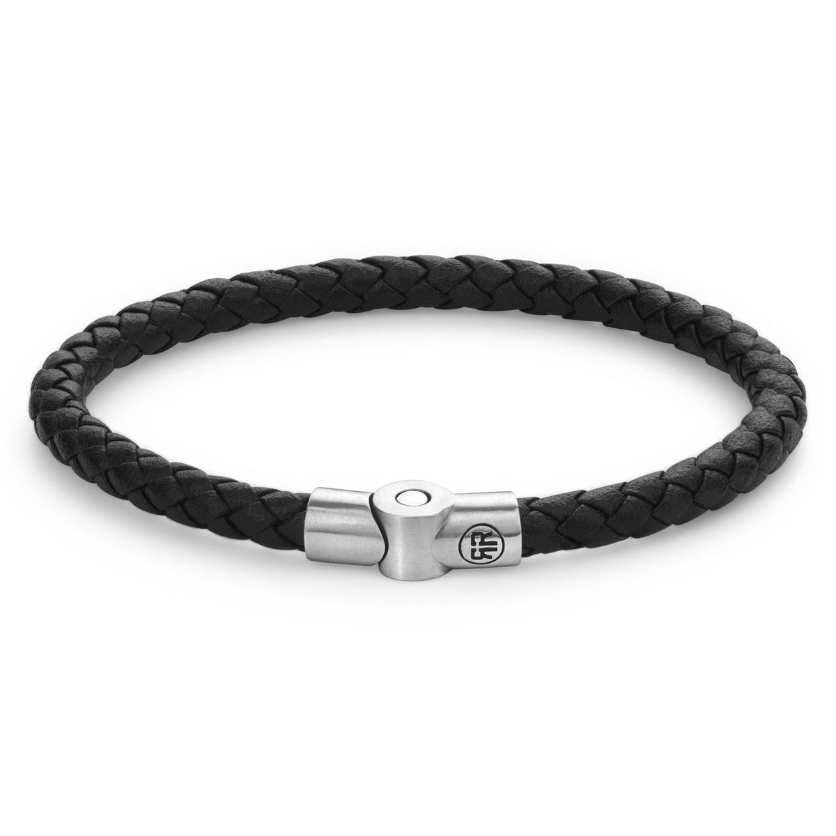 Rebel & and Rose - Armband - Fulletalingle Round Black Armband - RR-M0040-S Heren - PansiteNederland.nl